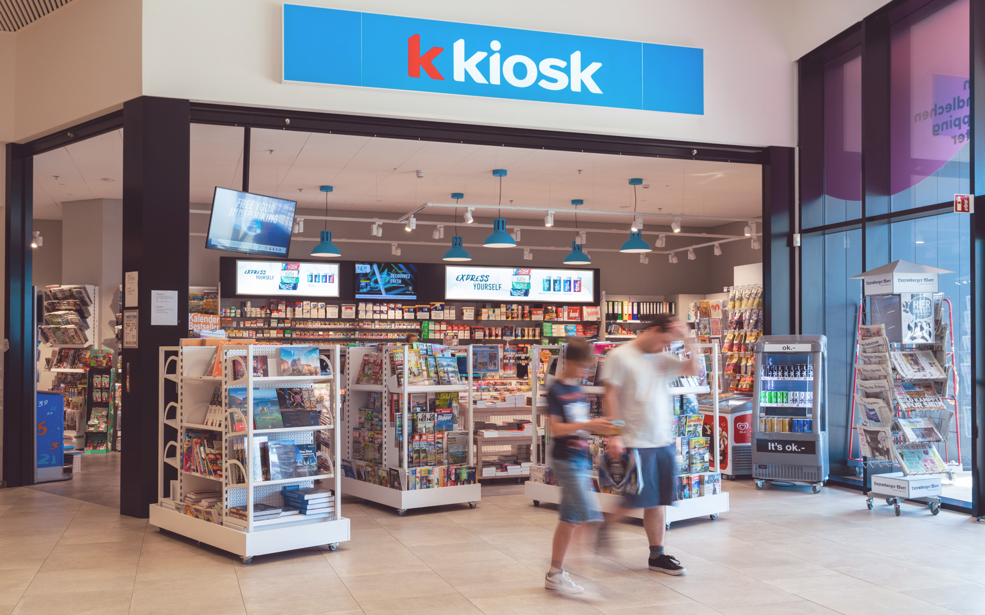 Blick auf K Kiosk